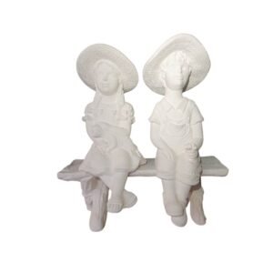 Casal de Crianças com Gato 66x59 ref.279