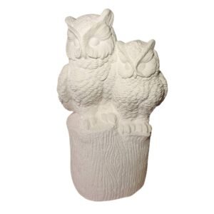 Coruja com Filhote G 45x25 ref.317
