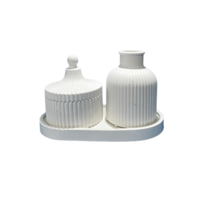 Kit Porta Joias + Vaso + Bandeja 11x18 Ref. 641